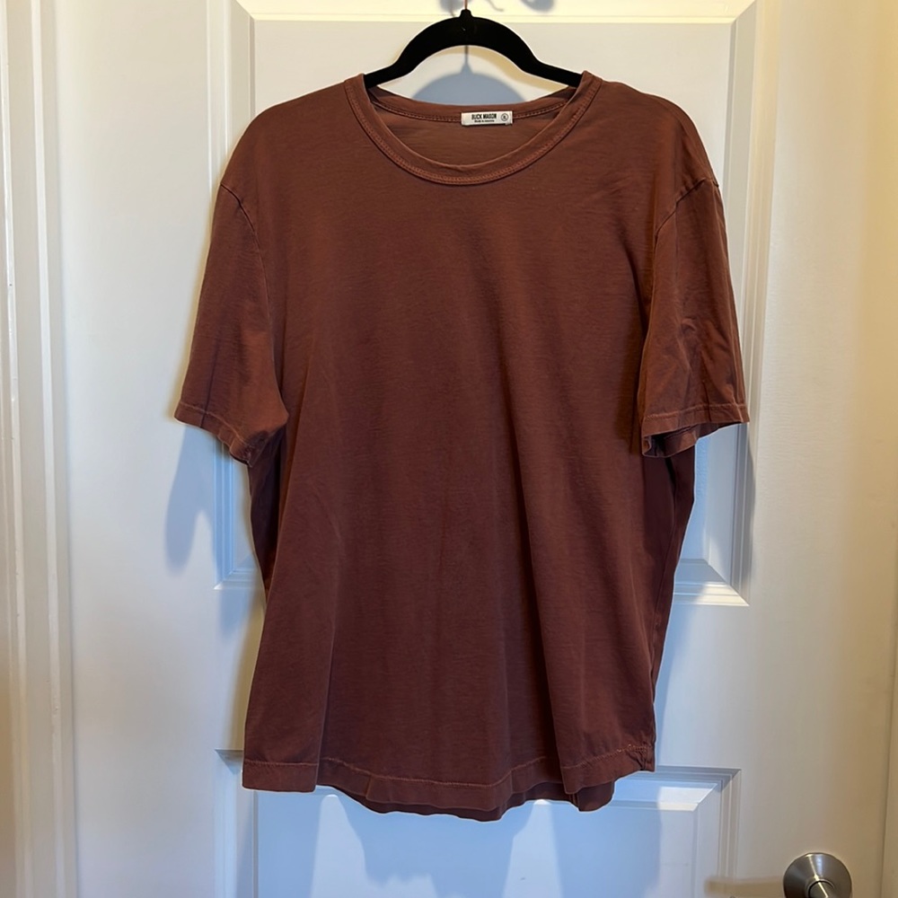 Buck Mason Tan Crewneck T-shirt
